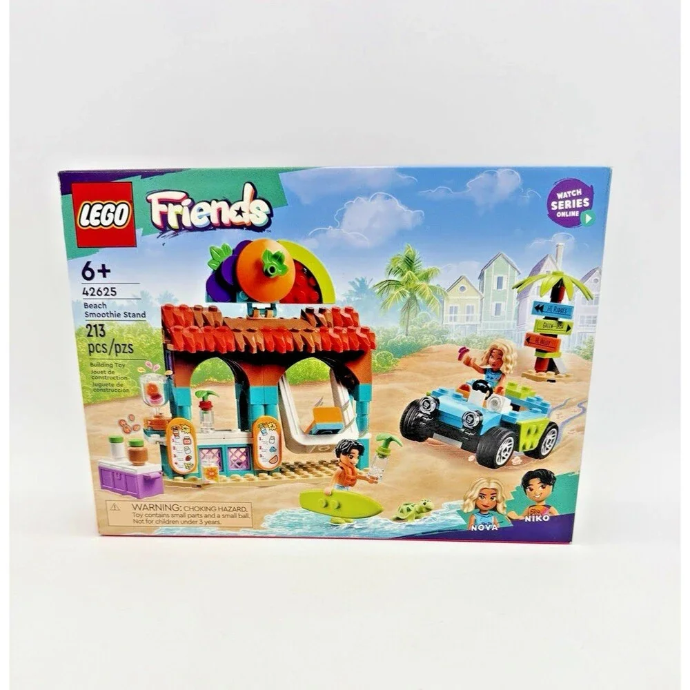 LEGO® 2024 Friends Beach Smoothie Stand 213 Piece Building Set 42625